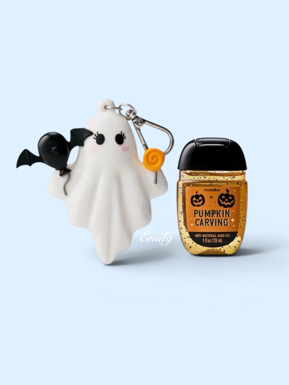 Bath & Body Works Halloween GHOST PocketBac Holder Pumpkin Carving Set